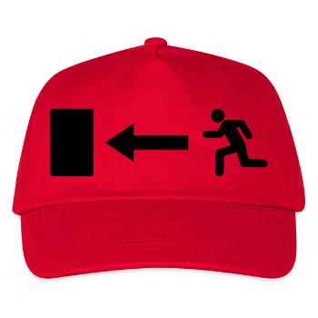 exit____f1 - Kinder Basecap - Rot - Vorne