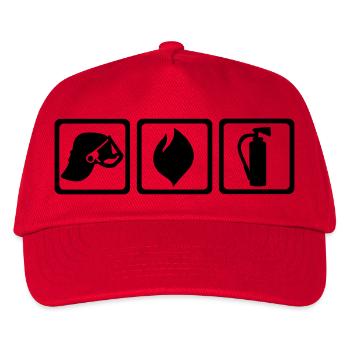 Firefighter - Kids’ Baseball Cap - red - Front