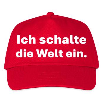 I turn on the world - Kids’ Baseball Cap - red - Front