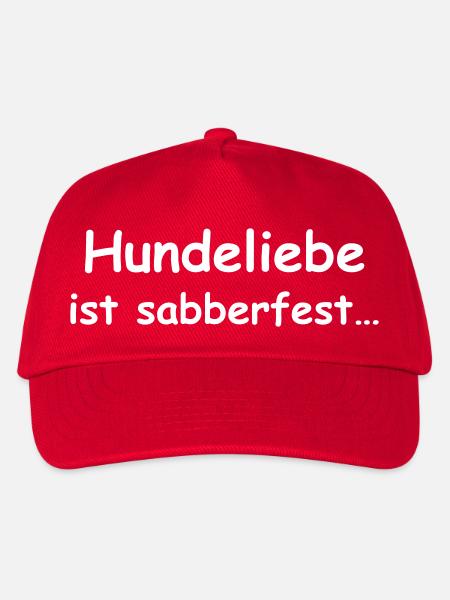 Hundeliebe ist sabberfest - Kinder Basecap - Rot