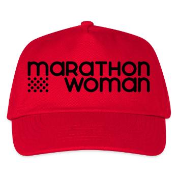 Marathon Woman - Anpassbare - Kinder Basecap - Rot - Vorne