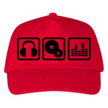 DJ - Casquette de baseball Enfant - rouge - Devant