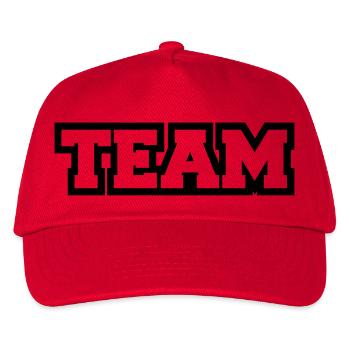 team - Kinder Basecap - Rot - Vorne