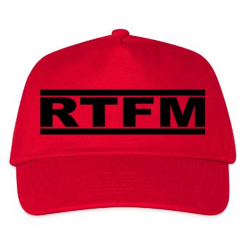 RTFM - Kinder Basecap - Rot - Vorne
