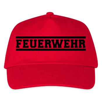 Feuerwehr - Kinder Basecap - Rot - Vorne