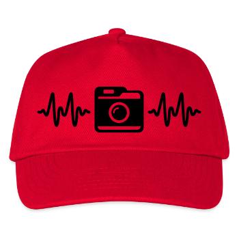camera - Kids’ Baseball Cap - red - Front