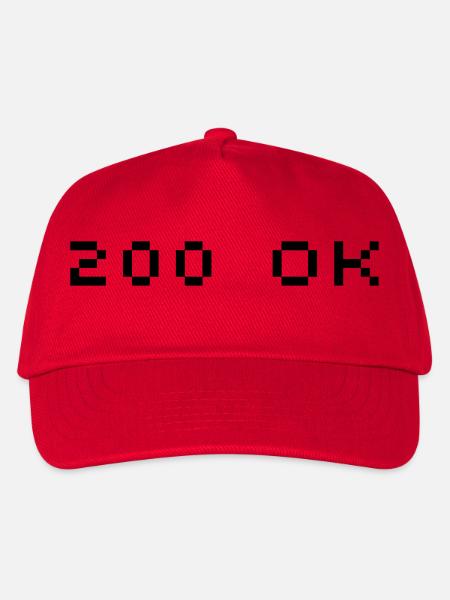 200 OK - Kinder Basecap - Rot
