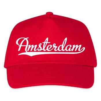 Amsterdam - Kinder Basecap - Rot - Vorne