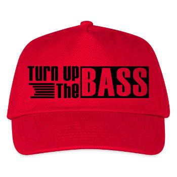 turn_up_the_bass_f1 - Kids’ Baseball Cap - red - Front