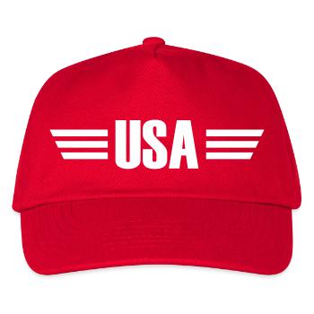 USA - Kinder Basecap - Rot - Vorne