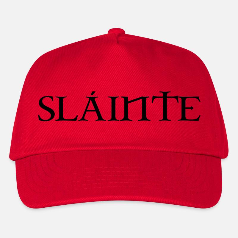 Slainte text de - Kinder Basecap - Rot