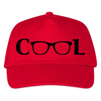 Cool Glasses / translucent glasses - Kids’ Baseball Cap - red - Front