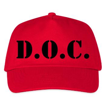 Department of Corrections (D.O.C.) 2 back - Kinder Basecap - Rot - Vorne
