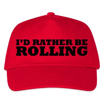 I'd rather be rolling - Casquette de baseball Enfant - rouge - Devant