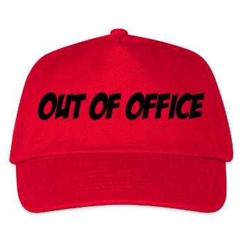 Out of Office - Kids’ Baseball Cap - red - Front