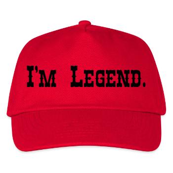 I'm Legend. - Kinder Basecap - Rot - Vorne