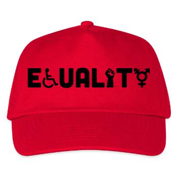 Equality - Kids’ Baseball Cap - red - Front