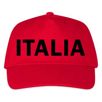 Italia - Kids’ Baseball Cap - red - Front