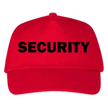 Security - Kids’ Baseball Cap - red - Front