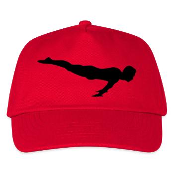 Turnen, Turner - Kinder Basecap - Rot - Vorne