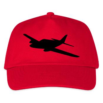 Light aircraft - Kids’ Baseball Cap - red - Front