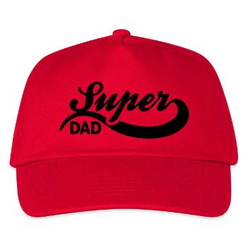 Vater - Kinder Basecap - Rot - Vorne