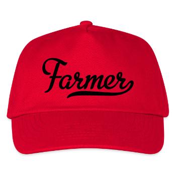 Landwirt - Kinder Basecap - Rot - Vorne