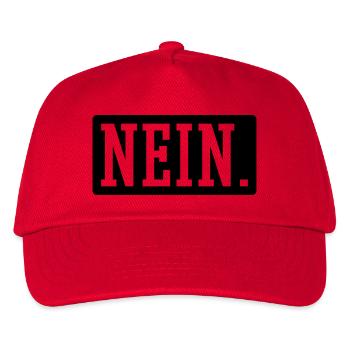 Nein - Kinder Basecap - Rot - Vorne