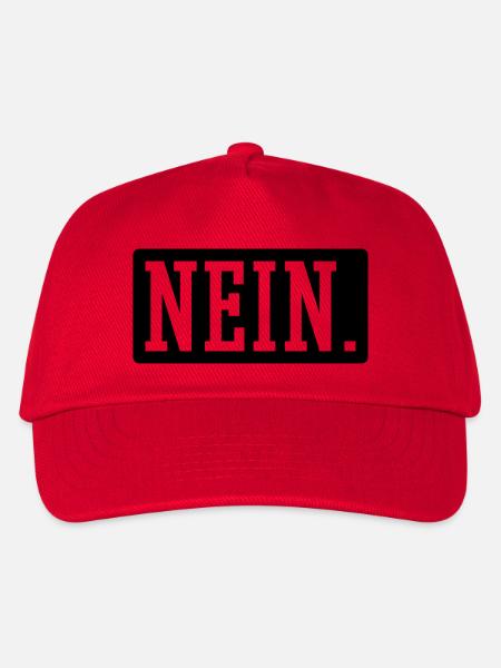 Nein - Kinder Basecap - Rot