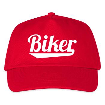 Biker - Kinder Basecap - Rot - Vorne