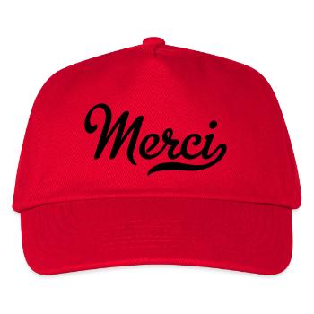 Merci - Casquette de baseball Enfant - rouge - Devant