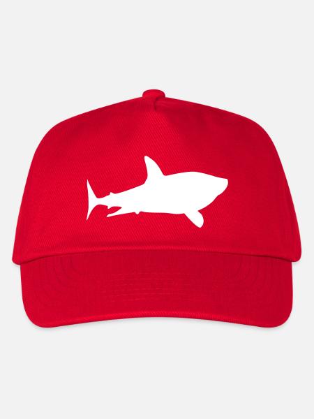 shark hai - Kinder Basecap - Rot