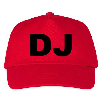 DJ - Kinder Basecap - Rot - Vorne
