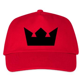 krone - Kinder Basecap - Rot - Vorne