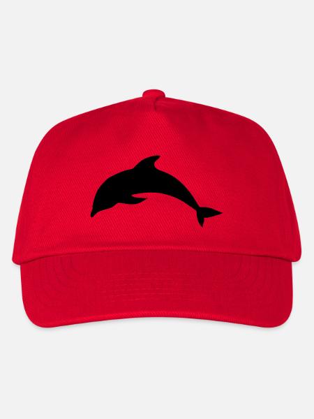 Delfin - Kinder Basecap - Rot