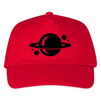 planet - Kinder Basecap - Rot - Vorne