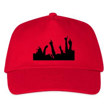 metal fingers - Kids’ Baseball Cap - red - Front