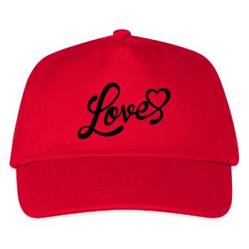 love - Kinder Basecap - Rot - Vorne