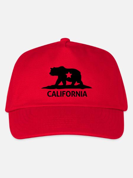 california - Kinder Basecap - Rot