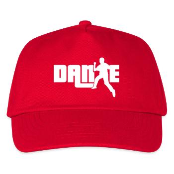 Dance Text Tanzender Mann Silhouette Party Musik - Kinder Basecap - Rot - Vorne