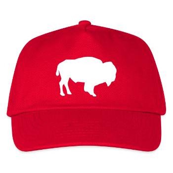 Bison - Kids’ Baseball Cap - red - Front