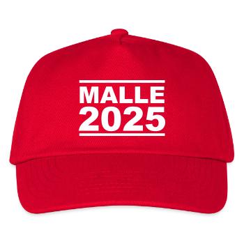 malle 2025 - Kinder Basecap - Rot - Vorne