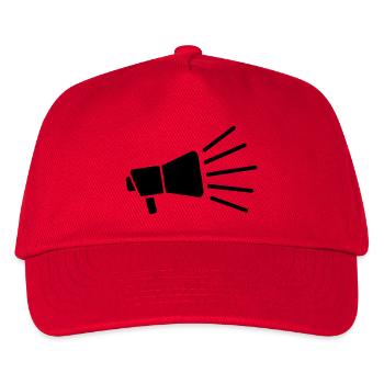 Symbole de la parole forte du mégaphone - Casquette de baseball Enfant - rouge - Devant