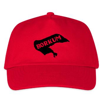 Borkum Island - Kids’ Baseball Cap - red - Front