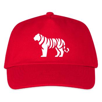 Tiger Animal - Kids’ Baseball Cap - red - Front