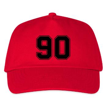90 - Kinder Basecap - Rot - Vorne