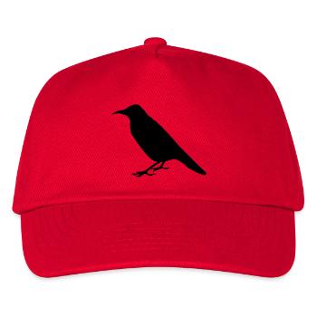 corbeau crow - Casquette de baseball Enfant - rouge - Devant