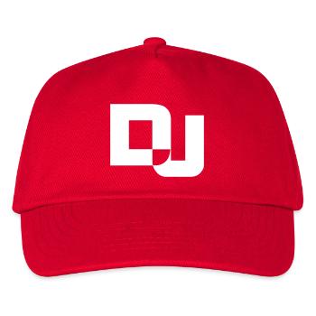 DJ Letters Party Music Fun Text Logo Lettering - Kids’ Baseball Cap - red - Front