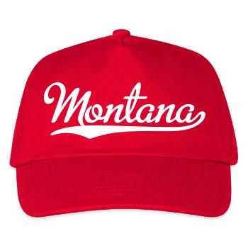 Montana - Kinder Basecap - Rot - Vorne