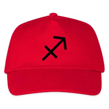 Schütze Sternzeichen Geschenkidee Zeichen Symbol - Kinder Basecap - Rot - Vorne